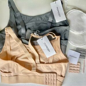 NWT* Momcozy Hands Free Pumping & Nursing Bra Bundle - Size Medium